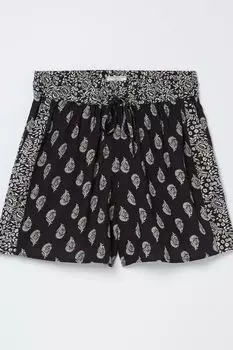 Воздушные шорты FatFace Batik с цветочным принтом Fat Face, черный