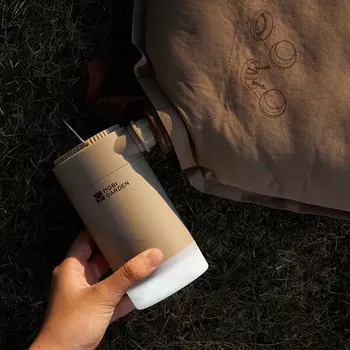 Воздушный насос Mu Gaodi NX22669009, уличное освещение для кемпинга, внешний аккумулятор, многофункциональный воздушный насос Canghai 45, теплый песочный цвет