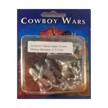 Вожди равнинных индейцев №1 — Бурная гора и Буффало, Cowboy Wars (25mm)