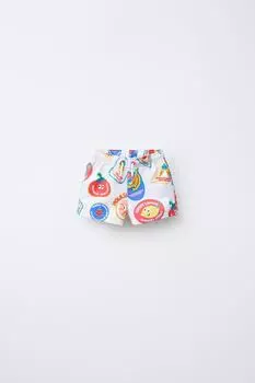 Возраст 2-6 лет / плавательные шорты с фруктовым принтом ZARA, экрю