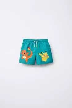 Возраст от 6 до 14 лет / шорты для плавания pokmon ZARA, цвет Petrol blue