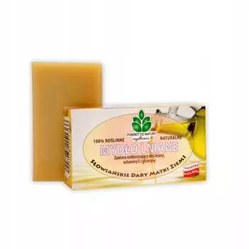 Возвращение к природе, Натуральное льняное мыло для жирной кожи, 100% растительное, 100г, Powrt do natury