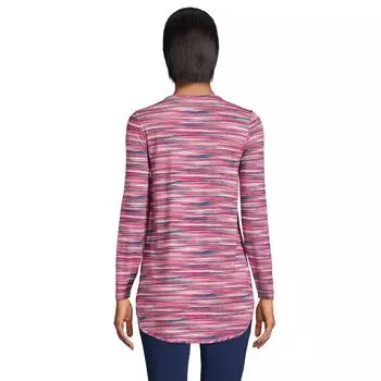 Впитывающая влагу туника с длинными рукавами Petite Lands' End UPF 50 Lands' End