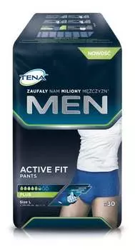 Впитывающее белье М, 75-105 см, 30 шт. Tena, Men Pants Plus