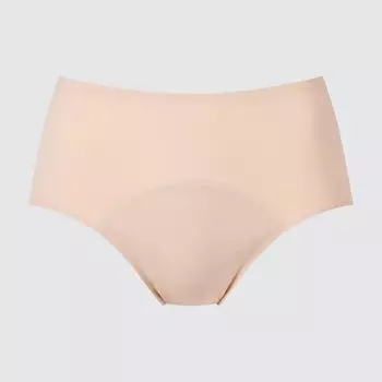 Впитывающие трусы с высокой талией AIRism UNIQLO, бежевый