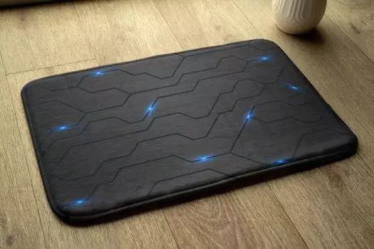 Впитывающий коврик для ванной - коврик для ванной - нескользящий коврик для ванной - 75 х 45 см - технологический рисунок tulup