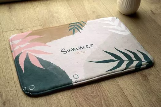 Впитывающий коврик для ванной — Коврик для ванной — Нескользящий коврик для ванной — 75 x 45 см — Геометрическая абстракция tulup