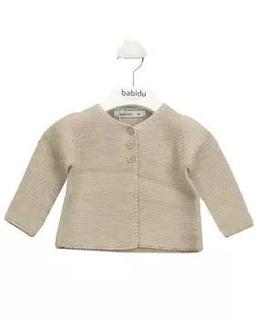 Вязаная детская куртка с застежкой на пуговицы BABID