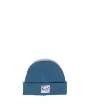 Вязаная детская шапка унисекс синего цвета Herschel, синий