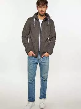 Вязаная флисовая блузка Schmuddelwedda, серый