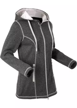 Вязаная флисовая куртка Bpc Bonprix Collection, серый