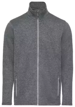 Вязаная флисовая куртка Killtec, без капюшона, с воротником стойкой, серый