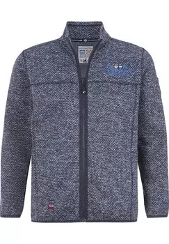 Вязаная флисовая куртка КОЛМУНД JAN VANDERSTORM, темно-синий