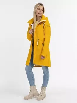 Вязаная флисовая куртка с мехом тедди Schmuddelwedda, желтый