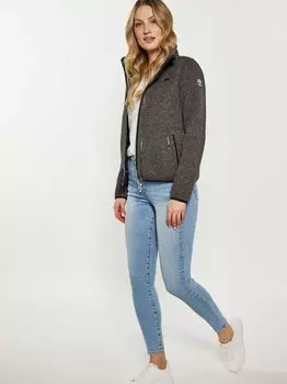 Вязаная флисовая куртка Schmuddelwedda, серый