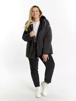 Вязаная флисовая куртка Schmuddelwedda, серый