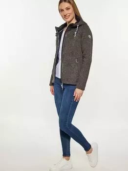 Вязаная флисовая куртка Schmuddelwedda, серый