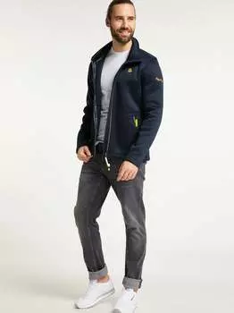 Вязаная флисовая куртка Schmuddelwedda, синий