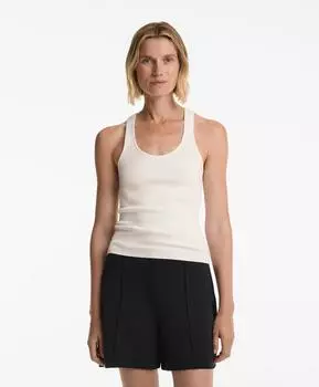 Вязаная футболка без рукавов Oysho, белый