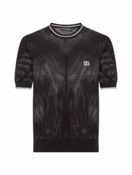 Вязаная футболка Dolce&Gabbana, черный