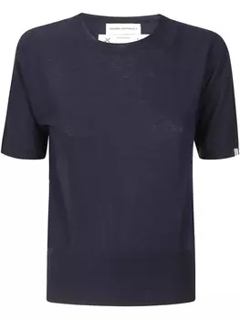 Вязаная футболка extreme cashmere, синий