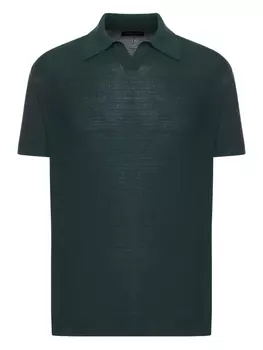 Вязаная футболка Roberto Collina, зеленый