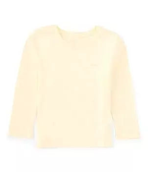 Вязаная футболка с длинными рукавами и круглым вырезом для маленьких мальчиков Class Club Little Boys 2T-7, желтый
