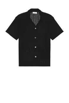 Вязаная футболка с коротким рукавом Dunst, black stripe