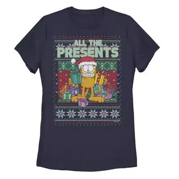 Вязаная футболка с портретом Garfield All The Presents для юниоров Licensed Character