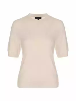 Вязаная футболка Theory, бежевый