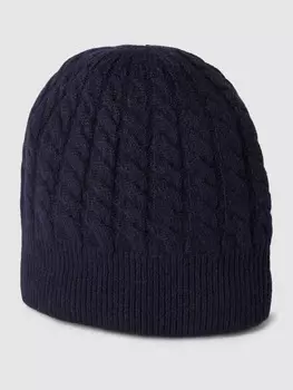 Вязаная кашемировая шапка Christian Berg, темно-синий