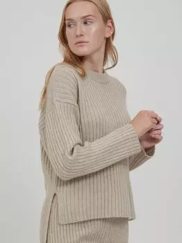 Вязаная кофта B.Young, бежевый