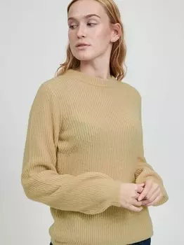 Вязаная кофта B.Young, коричневый