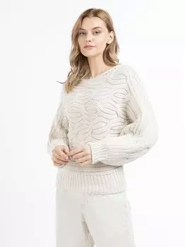 Вязаная кофта Dreimaster, белый