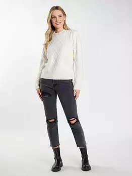 Вязаная кофта Dreimaster, белый