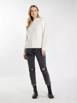 Вязаная кофта Dreimaster, белый