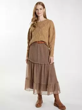 Вязаная кофта Dreimaster, коричневый