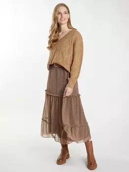 Вязаная кофта Dreimaster, коричневый