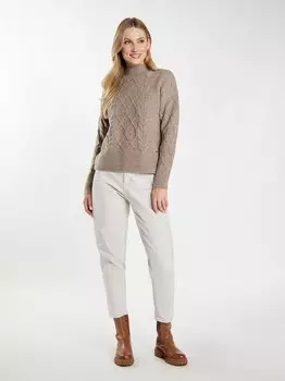 Вязаная кофта Dreimaster, коричневый