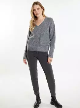 Вязаная кофта Dreimaster, серый