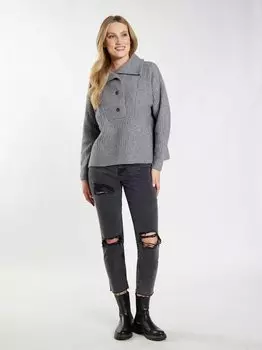 Вязаная кофта Dreimaster, серый