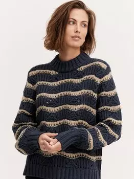 Вязаная кофта Fransa, синий