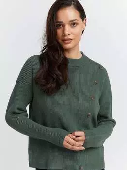 Вязаная кофта Fransa, зеленый