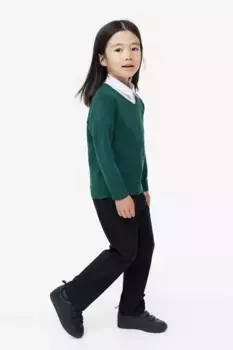 Вязаная кофта H&M, зеленый