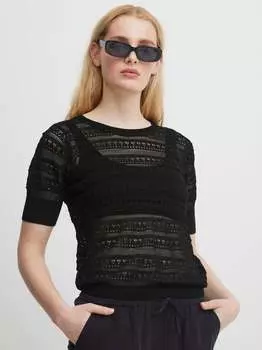 Вязаная кофта Ichi, черный