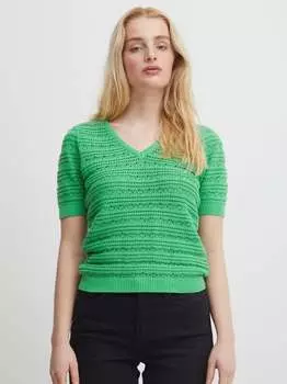 Вязаная кофта Ichi, зеленый