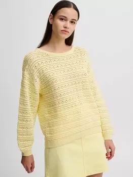 Вязаная кофта Ichi, желтый