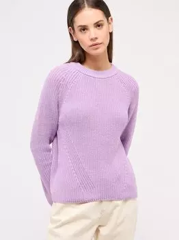 Вязаная кофта Mustang, фиолетовый