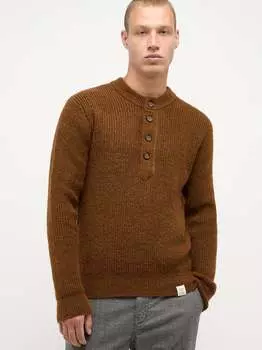 Вязаная кофта Mustang, коричневый