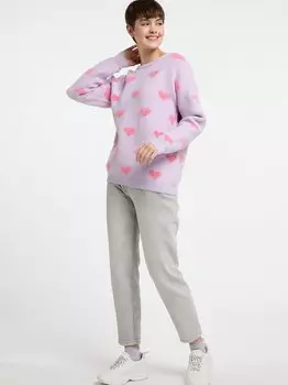 Вязаная кофта Mymo, сиреневый